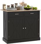 HOMCOM Rolling Kitchen Island with 
