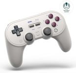 8Bitdo Pro 2 Bluetooth Controller for Switch, Hall Effect Joystick Update, Wireless Gaming Controller for Switch, PC, Android, and Steam Deck & Apple (G Classic Edition)