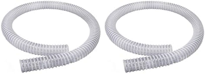 Sealproof 1.25 x 59 Inch Pool Filter Pump Connection Hose for 1-1/4 (32mm) Intex Systems and Above Ground Pools, Premium Quality Kinkproof PVC, Made in USA | Includes 4 Hose Clamps, 2-Pack