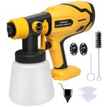 Paint Sprayer for DEWALT 20V Battery, Cordless HVLP Paint Sprayers for Home Interior and Exterior, House Painting Stain Sprayer for Fence, Furniture, cabinets, Walls, etc. (Battery NOT Included)