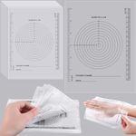 Motiskyy 300 Pack Wound Measurement Tools Wound Measuring Bullseye Guide Medical Wound Ruler Soft Flexible Wound Measure Guide for Nurses Patient