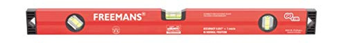 Freemans BSM360 Aluminium Spirit Level With Magnet 60 Cm