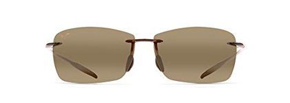 Maui Jim Sunglasses - (Maui Ji Lighthouse Polarized Rimless Sunglasses, Rootbeer, 65 mm