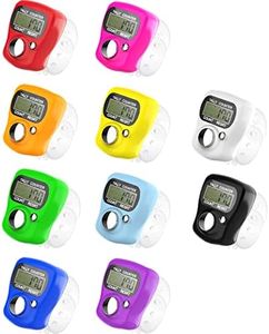 KTRIO Pack of 10 Colors Electronic Finger Counter, Mini LCD Digital Display Tally Counter 5-Digit Number Count Clicker, Counters Clickers for Knitting, Crochet, Coaching, Lap, Golf, Toddler & Fidget