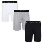 Reebok Men's Mens Reebok Sports Trunk Hogan 3pk Black/White/Grey Marl Pants, Black/White/Grey Marl, L UK