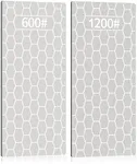 2PCS Diamond Sharpening Stone, Kalolary Knife Sharpener Stone Whetstone Honeycomb Surface Diamond Sharpener Plate with Non-slip Base for Pocket Knives Scissors, Outdoor Kitchen Tools (600/1200 Grit)