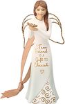 Pavilion Gift company A True Friend is A Gift to Cherish, Gold, 4.5 Inch