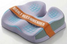 Seat Cushions for Office Chairs Wheelchair Cushion for Long Sitting Back Pain，Memory Foam Seat Car Computer Desk Chair Cushion，Coccyx Cushion for Tailbone Pain Relief Office Chair Butt Pillow Purple