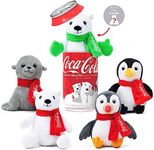 Coca-Cola Pop Cans! Collectible 5" Plush Stuffed Animal in 12oz Can - Character Will Vary - Collect Them All!