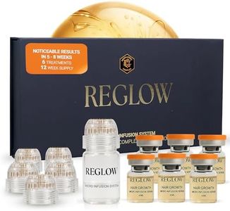 ReGlow Micro-Infusion Hair Density System with Precision Applicators & Bio-Active Serum with Plant Exosomes-like Vesicles & Stem Cell – 6 Applications for Fuller-Looking Hair and Beard
