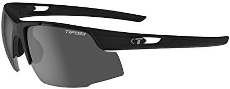 Tifosi Optics Centus Golf Sunglasses, Matte Black (Smoke Lens), Large