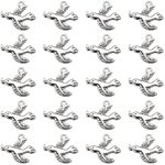 30pcs Antique Silver Plated Peace Dove Bird Charms Pendant DIY Bracelets Necklace Jewelry Making Craft Wholesale 22mmx19mm(A231)