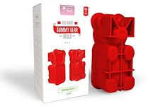 (Red) - DIY Giant Gummy Bear Mould PREMIUM Quality Silicone + RECIPES and Gift BAGS Included Make BIG Bear Treats (Gummy, Cakes, Breads, Chocolates, and More) - By Mister Gummy (Red)