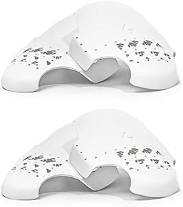 GOTO Shoe Creases Protector, 2 Pairs of Shoe Shields to Prevent Sneaker Creases for US Size 5-13, White, L (US Size 11-13)