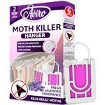 Aviro Moth Killer - Hanging Moth Repellent For Wardrobes With Natural Lavender Scent. Highly Effective Moth Repellent That Kills & Protects. Clothes Moth Killer For Wardrobes, Drawers & Clothes 2 Pack