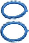 Poolvergnuegen 896584000-143 2-Pack Blue Front Tire Kit with Super Hump Replacement for Select Pool Cleaners - Concrete Pool