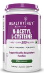 Healthyhey Nutrition N-Acetyl L-Cysteine (NAC) - Non-GMO - Gluten Free -Pack of 120 Veg. Capsules