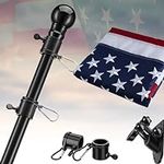 Flag Pole Kit with 3x5 Embroidered 