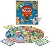 Ravensburger Disney Gifts - Around The World Board Game for Kids Age 4 Years Up - 2 to 4 Players Board Game - Christmas Presents