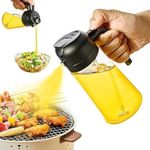 JIVANI Glass auto Oil Dispenser with Capacity Marking, Vinegar, Olive Oil, seasonings for Hotels, Home and Restoras