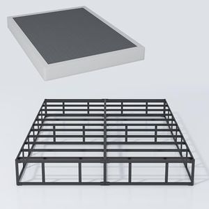 XINXINYAN Box Spring Queen Size 9 Inch High, Heavy Duty Queen Box Spring Mattress Foundation, Sturdy Metal Box Springs Only with Fabric Cover Set, Easy Assembly, Noise Free