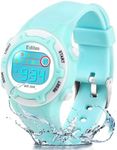 Edillas Kids Watches Digital for Girls Boys,7 Colors Waterproof Learn Time Watches for Child Sport Outdoor Multifunctional Wrist Watches with Stopwatch/Alarm (Blue-8203L)