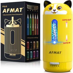 AFMAT Electric Pencil Sharpener, Fully Automatic, for 6.5-12mm Pencils