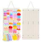 HASTHIP® Hair Clip Organizer for Girls Kids, Hair Bows Holder Hanging Hair Accessories Organizer, Soft Felt Headband Organizer for Girls Display Rack for Wall, Room, Door