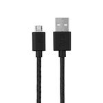 FLiX (Beetel) USB to Micro USB Textured Pattern Data Sync & 2A Fast Charging Cable, Made in India, 480Mbps Data Sync, Tough Cable, 1 Meter Long USB Cable for Micro USB Devices (Black)(XCD-M102)