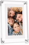 KEDEEK WiFi Digital Photo Frame 32GB, Newest Design 5 inch Acrylic Smart Digital Picture Frame, IPS Touch Screen, Easy Setup to Share Photos & Videos Instantly via Frameo, Home/Office Decor