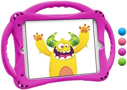 TopEsct Funda para iPad Mini Niños Shock Proof Material Silicona Lightweight Kids Protector Cover Case con Manija para Apple iPad Mini 5/Mini4/Mini3 / Mini2 / Mini1 (iPad Mini, Púrpura)