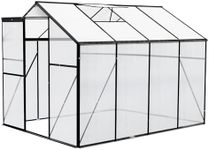 8x6 FT Polycarbonate Greenhouses wi