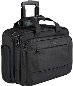 KROSER Mallettes à roulettes Portable Sacoche pour Ordinateur Jusqu'à 17,3" Imperméable Porte-Documents avec Poches RFID pour Hommes/Femmes Rolling Laptop Bag