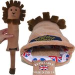 UK BRITISH MADE CAT TOYS ORGANIC CATNIP HIGH POTENCY LARGE CAT KICKER TOY FOR PET CATS (DARK BROWN MANE, LARGE REFILLABLE CATNIP KICKER)