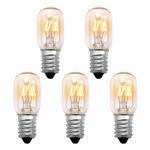 Goerpn 5Pcs 15W E14 Screw Salt Lamp Bulbs 230V, Scentsy Mini Wax Warmer Light Bulb Small Edison Screw SES Pygmy Bulb Warm White 2700K Dimmable, T20 E14 Fridge Oven Microwave Wax Burner Bulbs