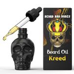 Beard and Bones - 30ml Beard Oil for Men | Natural Carrier Oils of Jojobia, Avocado and Castor Oil | Black Skull & Scented Beard Oil | Choice of 6 Scents