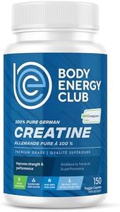 Body Energy Club Creapure® Creatine - Gluten-Free Creatine Supplement for Muscle Growth - Improves Strength and Performance for Athletes - Premium Creatine Capsules for Workouts - 150 Capsules