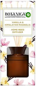 Botanica by Air Wick Air Freshener Reed Diffuser, Vanilla and Himalayan Magnolia, Pack 1 x 80ml, Inspired By Nature, Room Diffuser