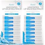 14pk Unscented Lip Balm Multipack | Lip Moisturiser & Hydrating Lip Balm Stick | Lip Care Lip Balms | Original Lipbalm | Natural Lip Repair for Dry Lips Balm With Vitamin E