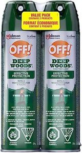 OFF Deep Woods Insect and Mosquito Repellent, Bug Spray Ideal for Camping, Hiking and Hunting, Up to 8 Hours of Protection, 230g Each, 2pk, (Packaging May Vary)