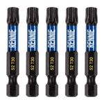 5 x Rennie Tools 50mm Long T30 TX30 Impact Screwdriver Driver Bits Set. Heavy Duty Magnetic Torx Screwdriver Bit Set. Black Oxide Coated Torx Impact Driver Bits. Torx Bit Set.