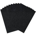 A4 Double Sided Glitter Card - Black Colour | 300GSM (10 Sheets Pack) | Glitter Card Sheets Perfect for DIY Projects Arts and Crafts, Printing, Card Bases & Folding by Personalize Pro