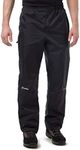 Berghaus Men's Stormcloud Waterproof Overtrousers with Snap Release Leg Openings, Waterproof Walking Trousers, Outdoors Clothing, Black, 32in