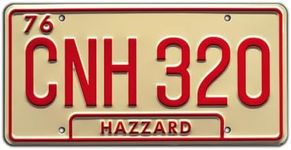 Dukes of Hazzard | Georgia CNH 320 | Metal Stamped License Plate