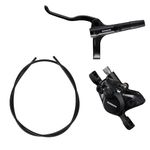 Shimano Non-Series MTB BR-MT200 / BL-MT200 bled brake lever/post mount calliper, black, rear left