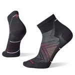 Smartwool Men's Run Zero Cushion Ankle Socks, Black, X-Large