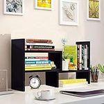 Adjustable Desktop Bookshelf Office Organizer Desk Storage Organizer Display Shelf Rack, Counter Top Bookcase