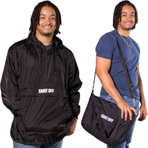 TAKE OFF Duffle Bag Jacket - Packable, Lightweight Travel Convertible Rain Coat for Travel