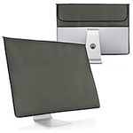 kwmobile Cover Compatible with 20-22" monitor - 3-IN-1 Case with Storage for Mouse, Keyboard - Dark Grey