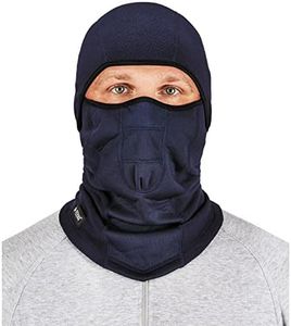 Ergodyne - 16851 N-Ferno 6823 Balaclava Ski Mask, Wind-Resistant Face Mask, Hinged Design to Wear as Neck Gaiter, Navy